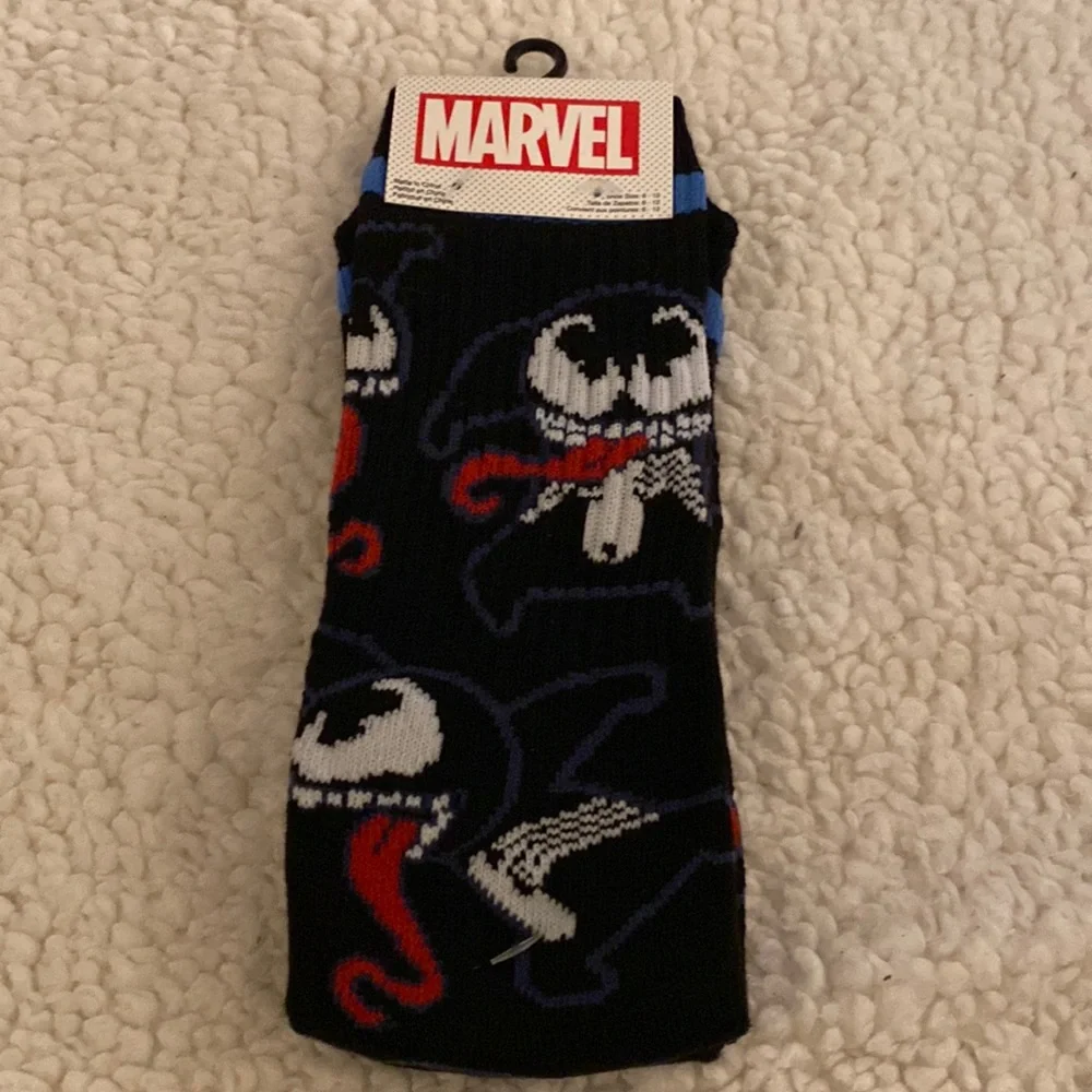 Marvel Venom‎ Chibi Allover Print Crew Socks - BoxLunch Exclusive